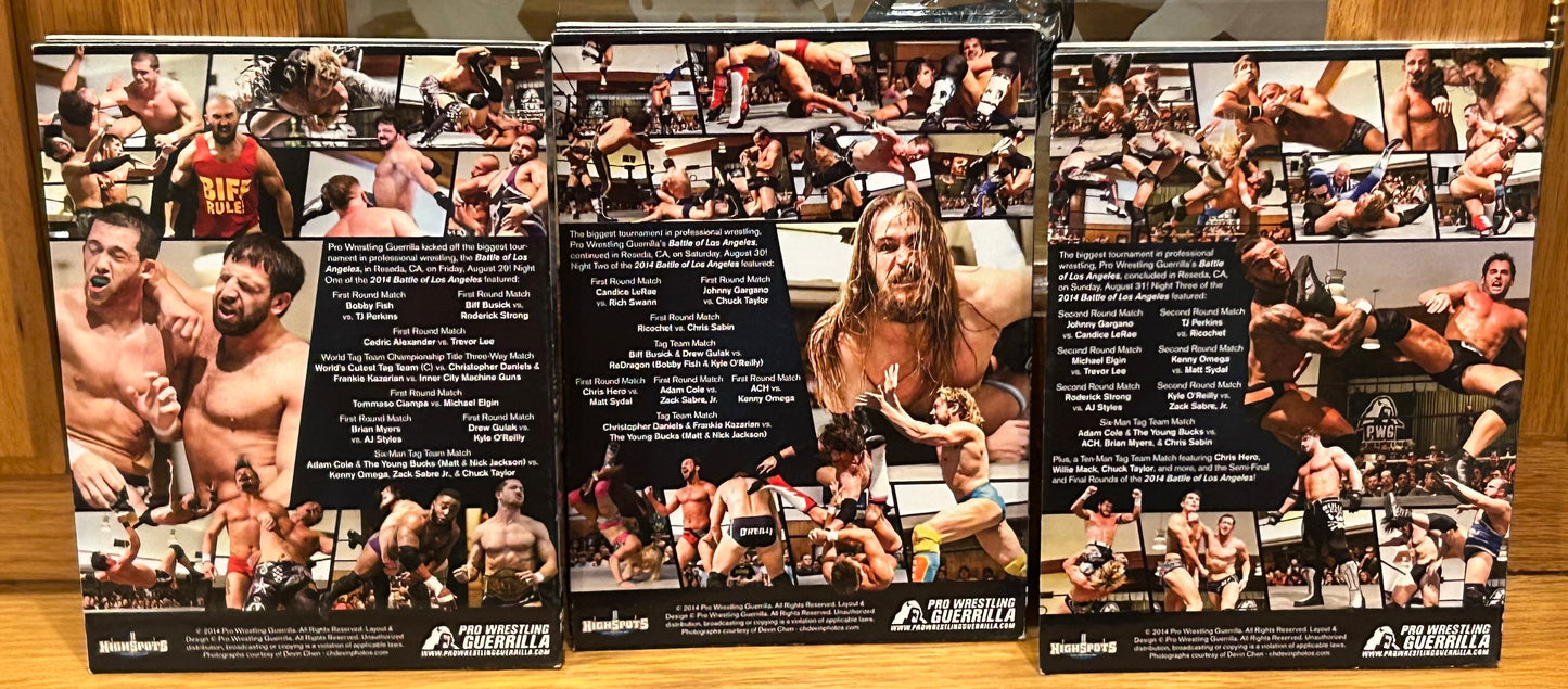 PWG BOLA 2014 DVD Complete Set (AJ Styles, Fish, Strong, Cole & so much more)