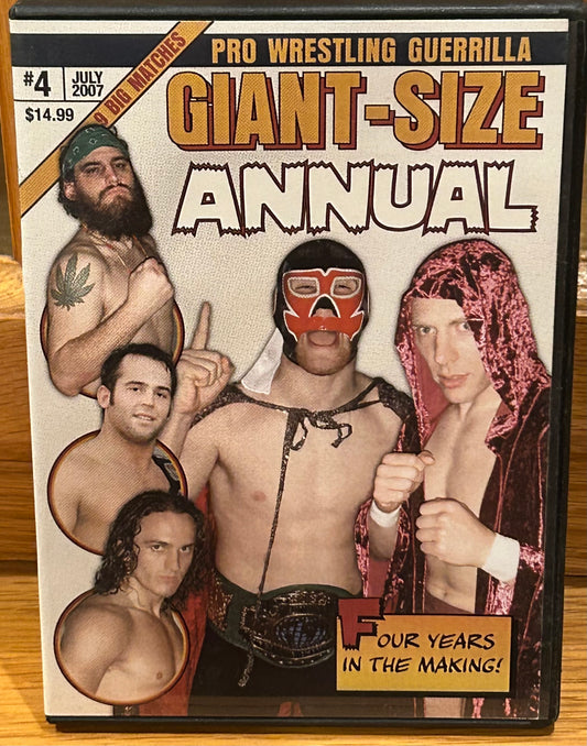 PWG Pro Wrestling Guerrilla DVD “Giant-Size Annual (El Generico, Pac, Strong, Steen & so much more)