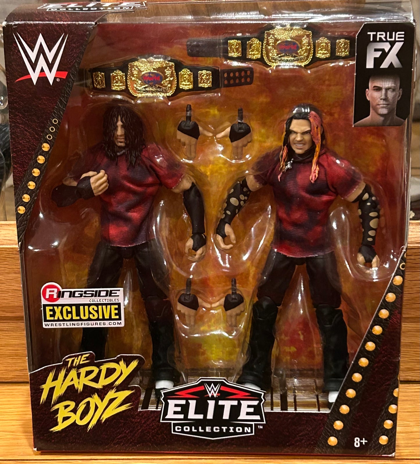 The Hardy Boyz WWE Ringside Exclusive Elite Action Figures (The Brood)