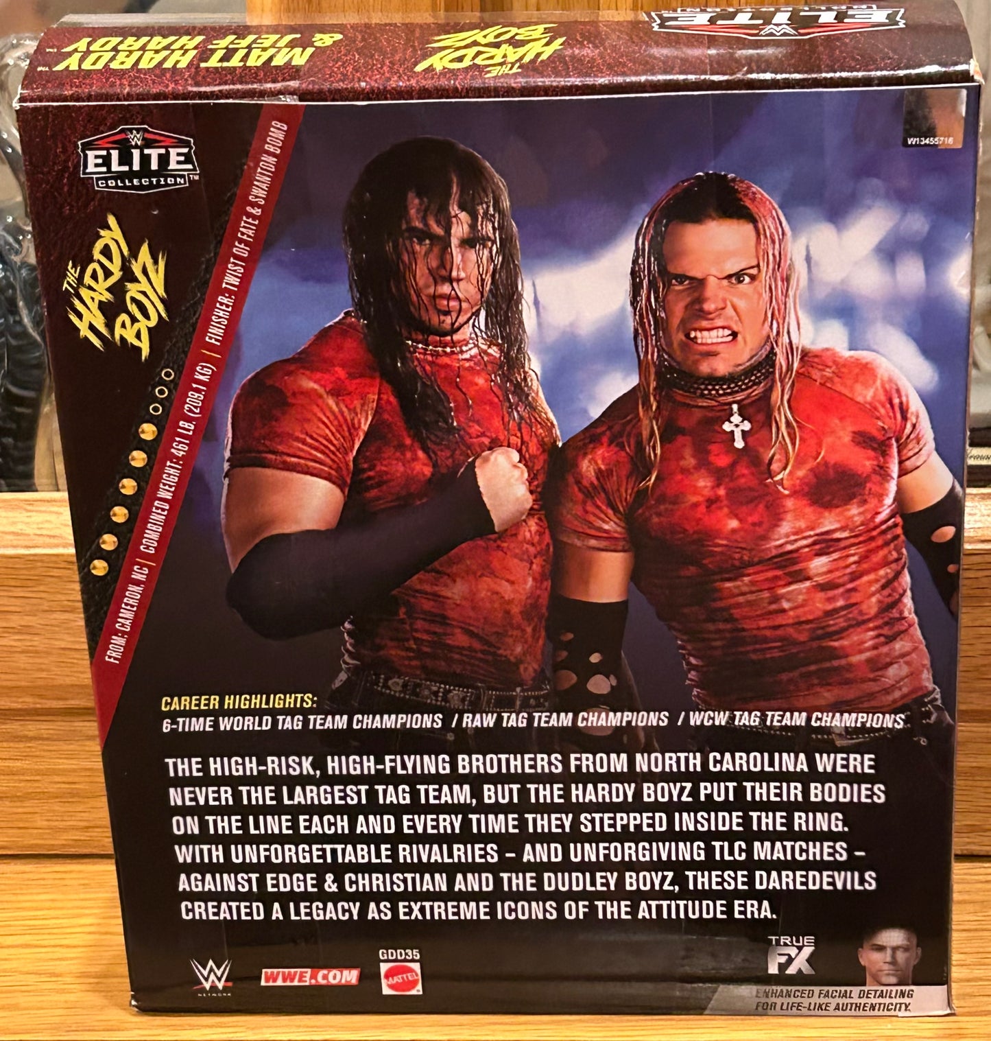 The Hardy Boyz WWE Ringside Exclusive Elite Action Figures (The Brood)