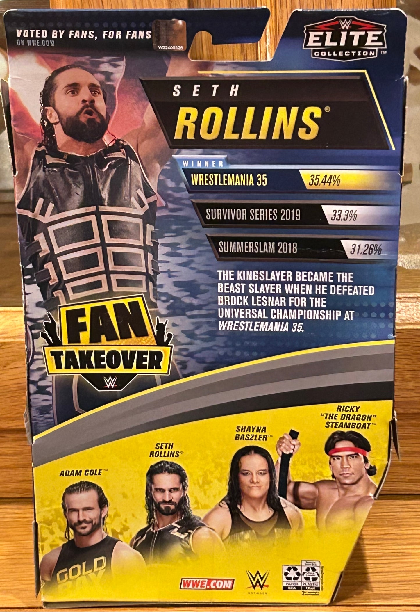 Seth Rollins WWE Fan Takeover Elite Action Figure (Sealed, Brand New)