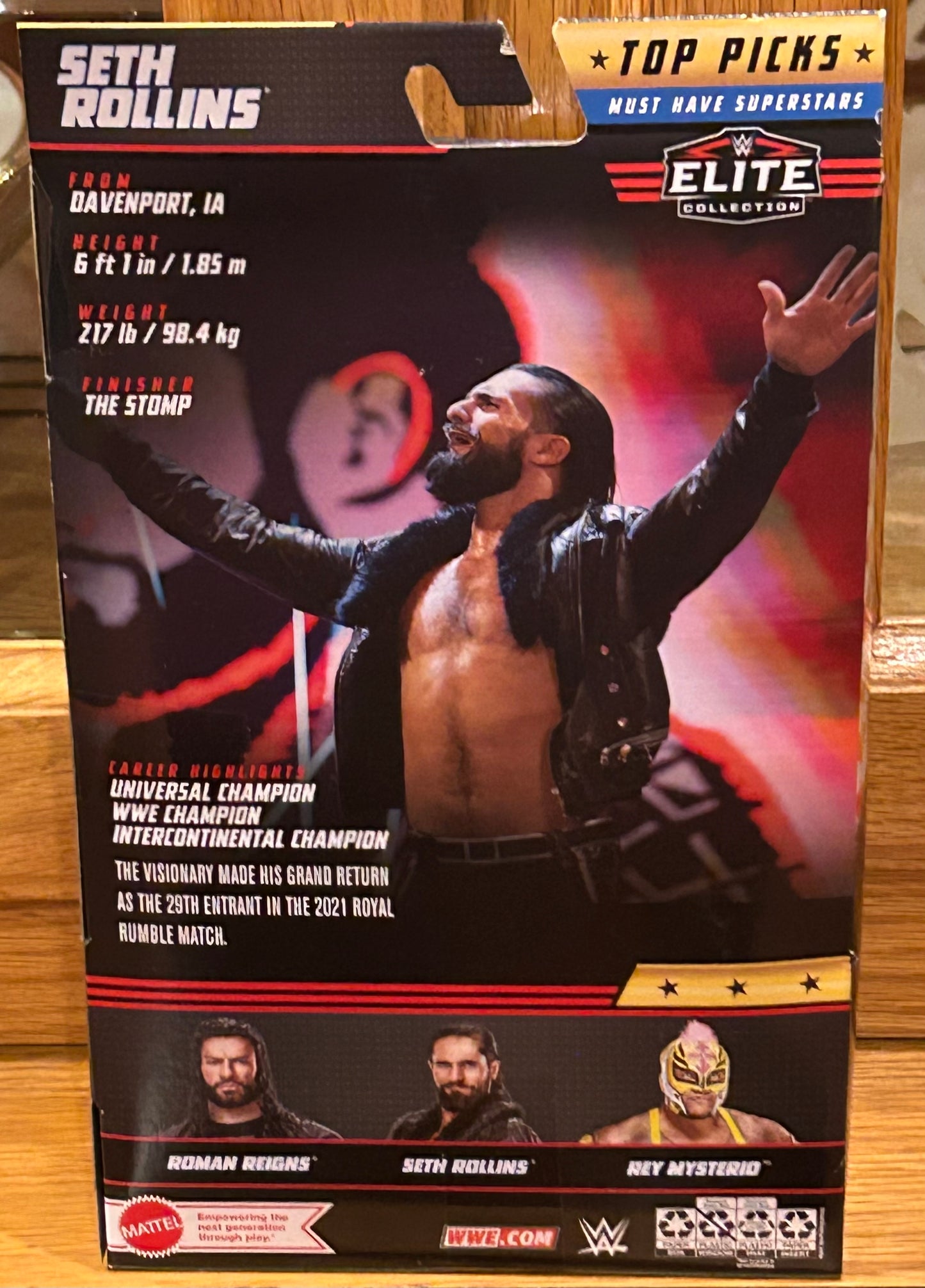 Seth Rollins WWE Mattel Top Picks Elite Action Figure (Sealed, Brand New)
