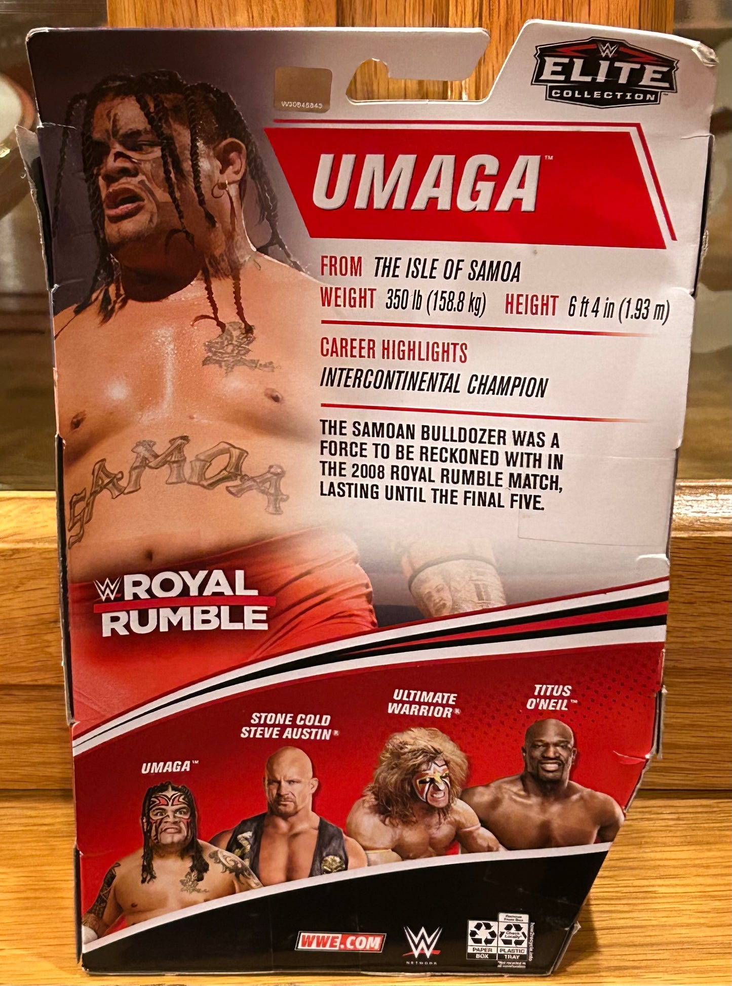 Umaga WWE Mattel Royal Rumble Elite Action Figure