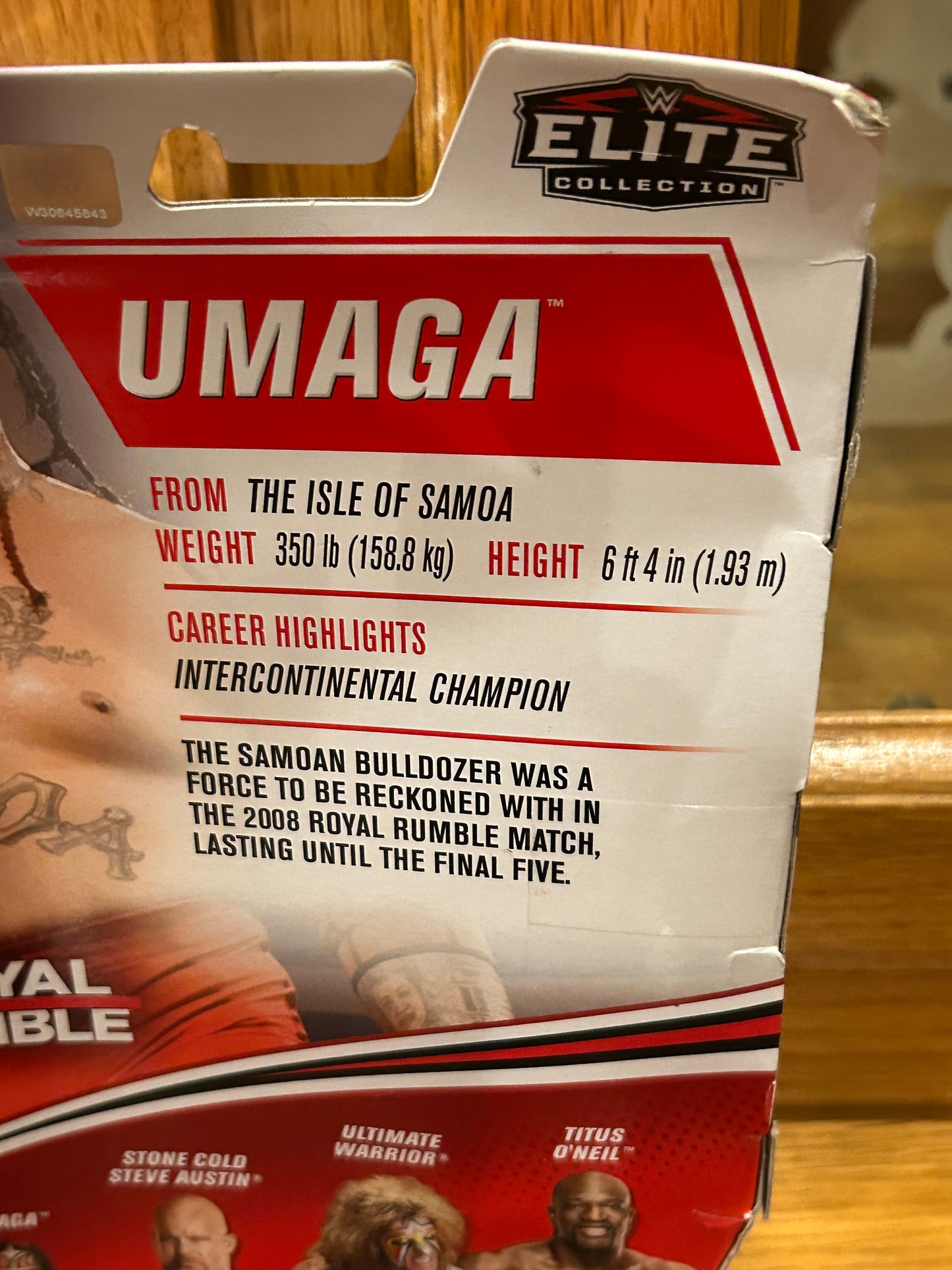Umaga WWE Mattel Royal Rumble Elite Action Figure