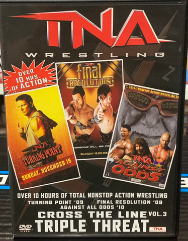 TNA Triple DVD (3 Separate Shows) Turning Point 2009, Final Resolution 2009, Against All Odds 2010