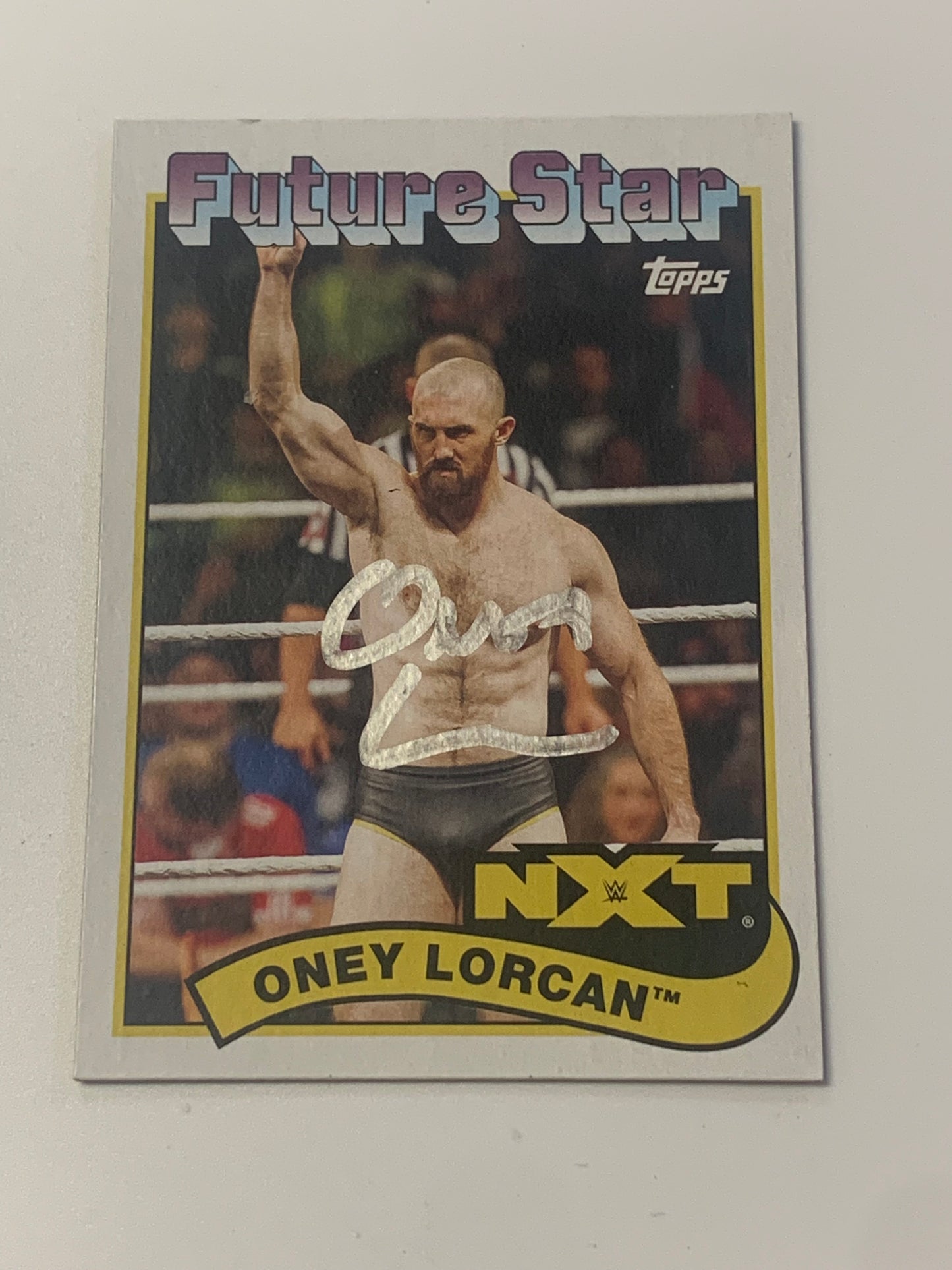 Oney Lorcan SIGNED 2018 WWE Topps Heritage Rookie Card (Comes w/COA)!!!