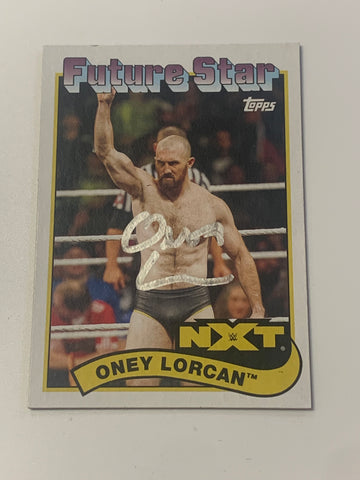Oney Lorcan SIGNED 2018 WWE Topps Heritage Rookie Card (Comes w/COA)!!!
