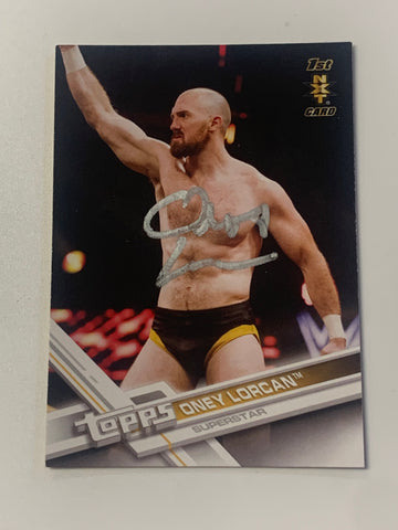 Oney Lorcan SIGNED 2017 WWE Topps Rookie Card (Comes w/COA)!!!