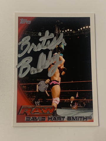 Davey Boy Smith SIGNED “British Bulldog” 2010 WWE Topps Card (Comes w/COA)!!!
