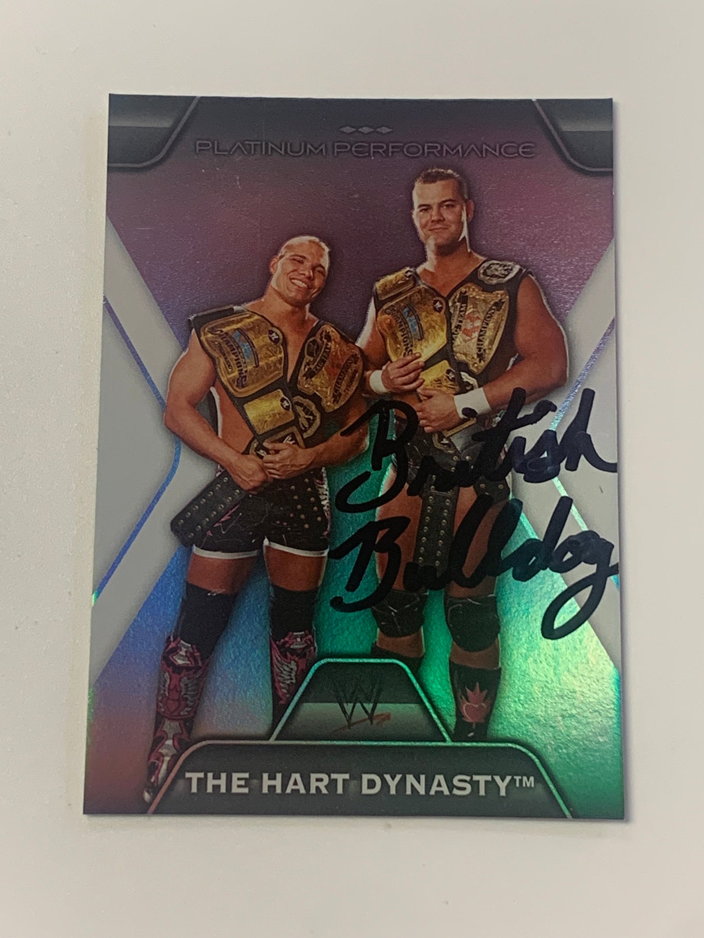 Davey Boy Smith SIGNED “British Bulldog” 2010 WWE Topps Platinum Card (Comes w/COA)!!!