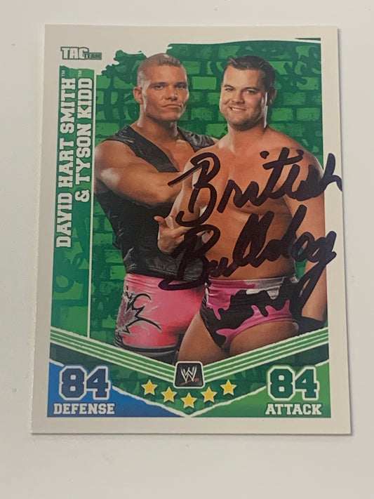 Davey Boy Smith SIGNED “British Bulldog” 2010 WWE Topps Slam Attax Card (Comes w/COA)!!!