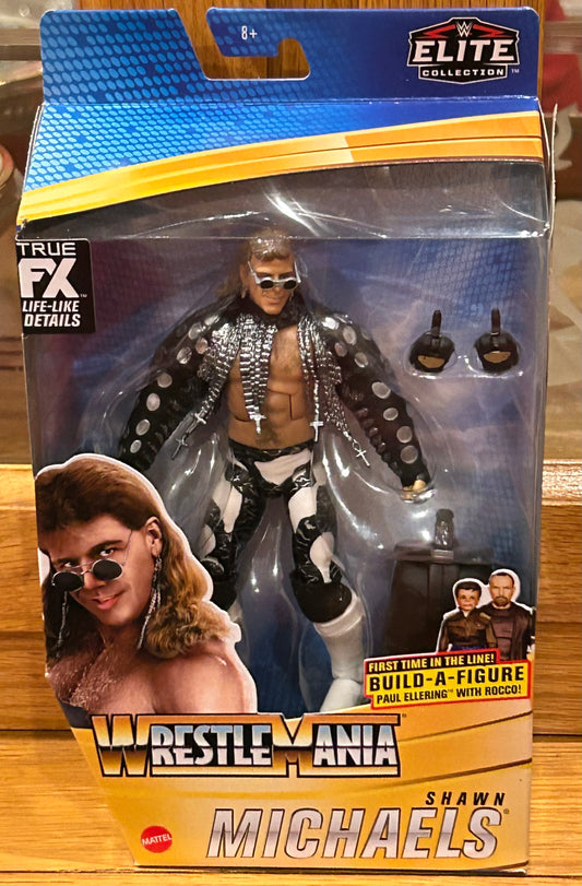 Shawn Michaels WWE Mattel Elite Wrestlemania Action  Figure (Sealed, Never Opened)