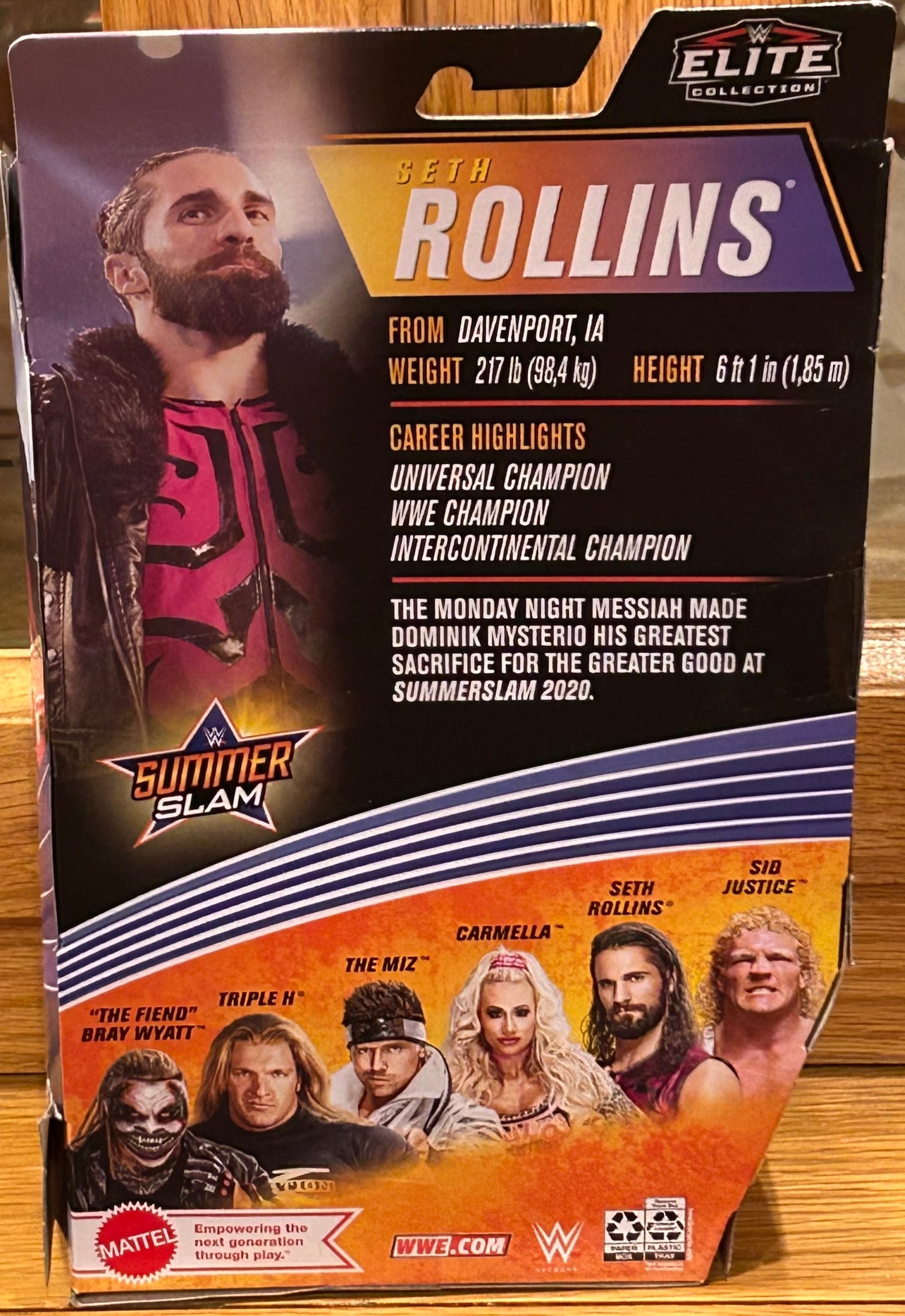 Seth Rollins WWE Mattel Elite Series 86 Action Figures (Sealed, Never Opened)