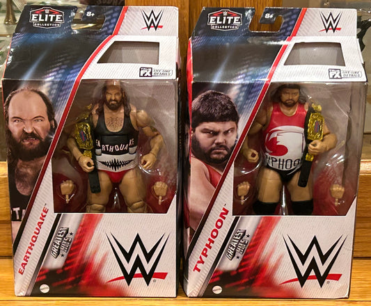 Earthquake & Typhoon WWE Mattel Elite Action Figures (Sealed, Never Opened)