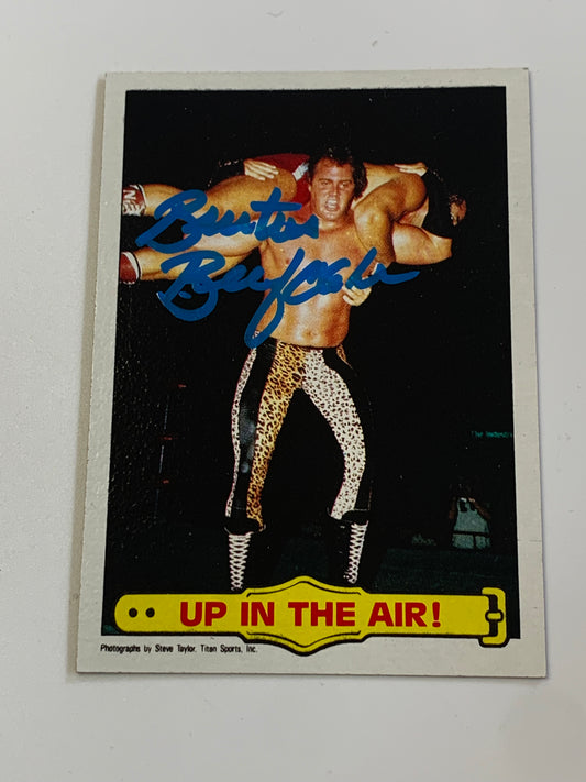 SIGNED Brutus “The Barber” Beefcake 1985 WWE Topps Card COA