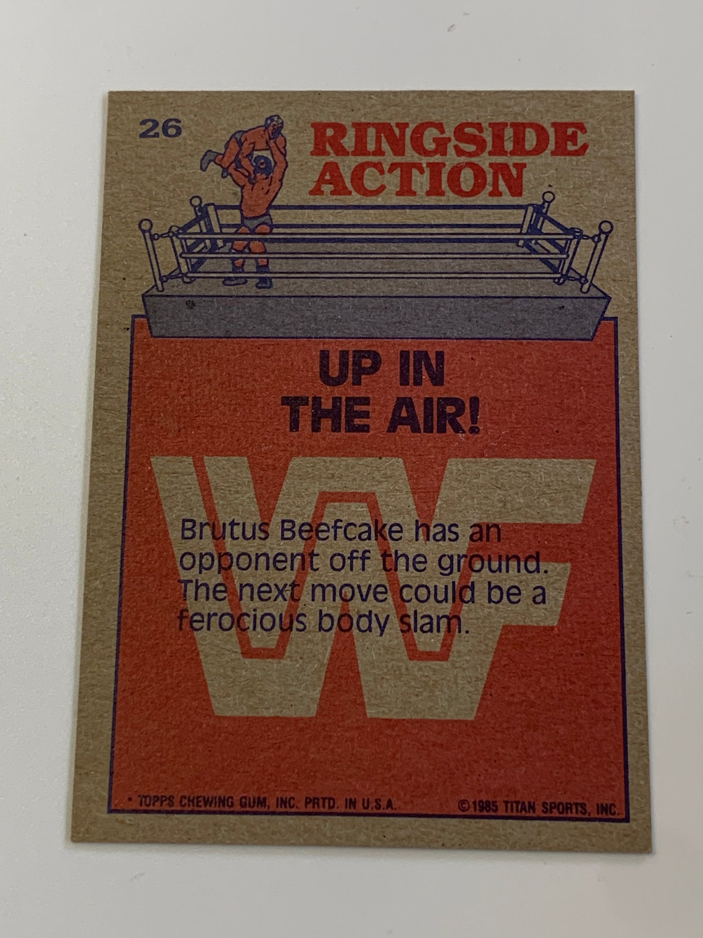 SIGNED Brutus “The Barber” Beefcake 1985 WWE Topps Card COA