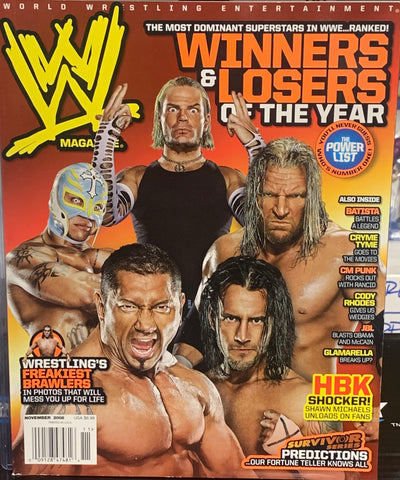 WWE Magazine November 2008 (CM Punk, Heff Hardy, Triple H)