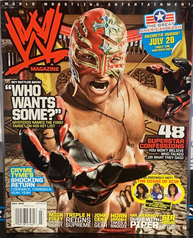 WWE Magazine July 2008 (Rey Mysterio)