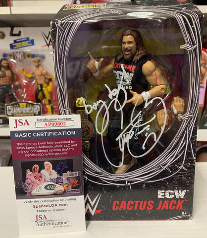 Cactus Jack SIGNED ECW Exclusive Elite Action Figure (JSA COA)