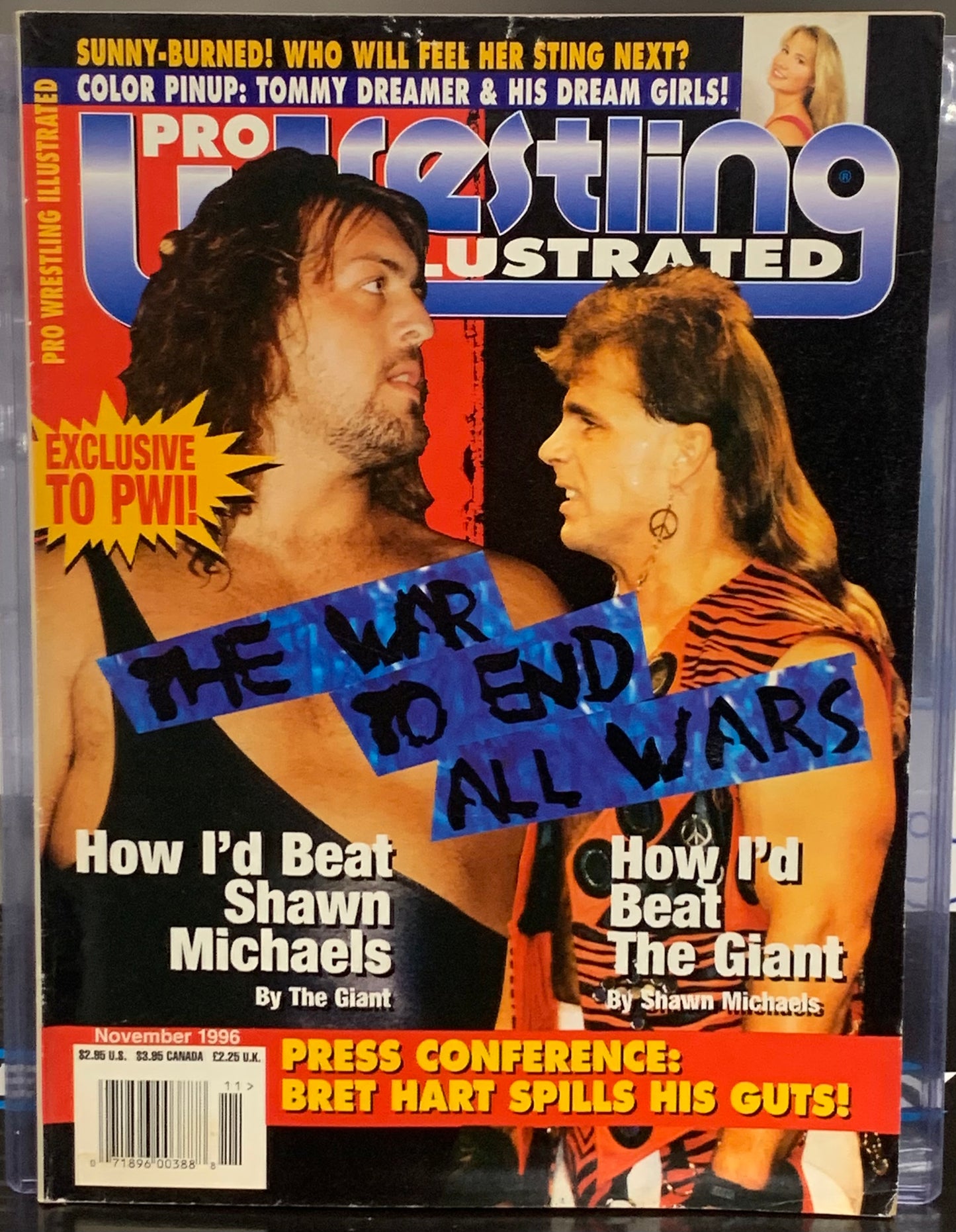 PWI Pro Wrestling Illustrated Magazine Nov. 1996 (ECW poster Dreamer McGillicutty & Kimona)
