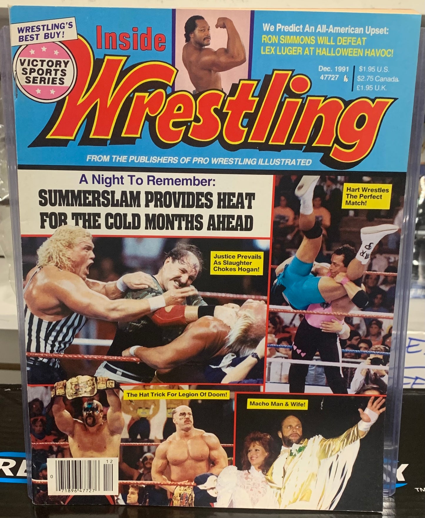 Inside Wrestling Magazine Dec. 1991 (Road Warriors, Savage, Simmons)