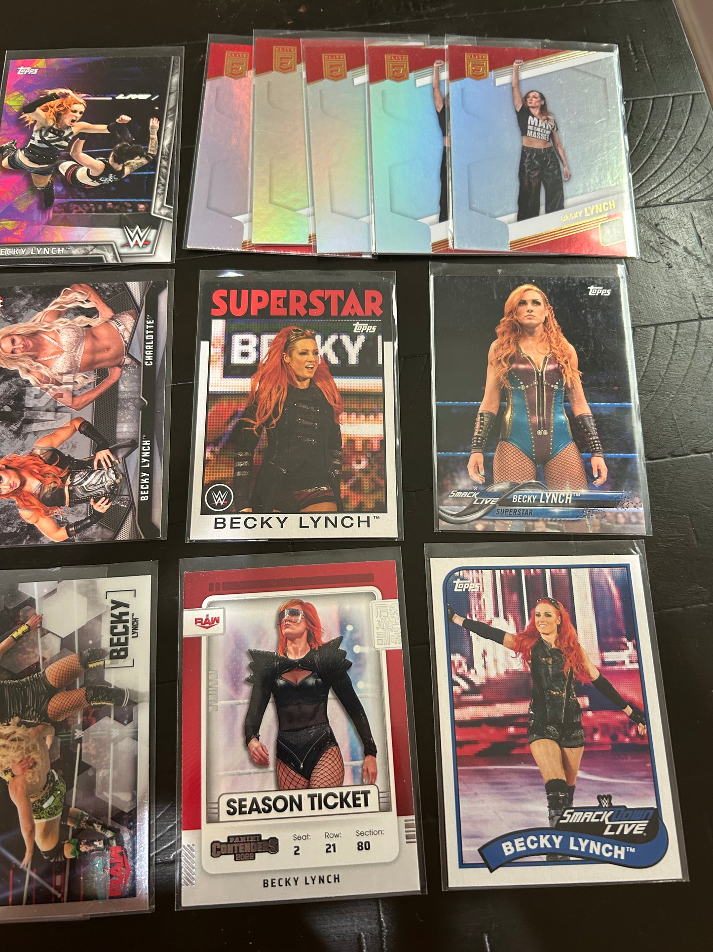 Becky Lynch WWE Card Lot (23 Cards Total)