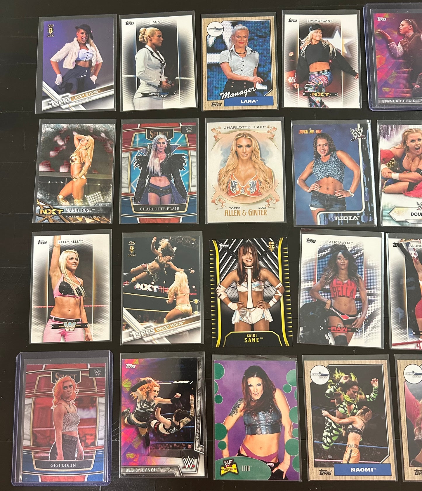 Wrestling Divas WWE NXT Cards Lot (28 Cards in Lot)