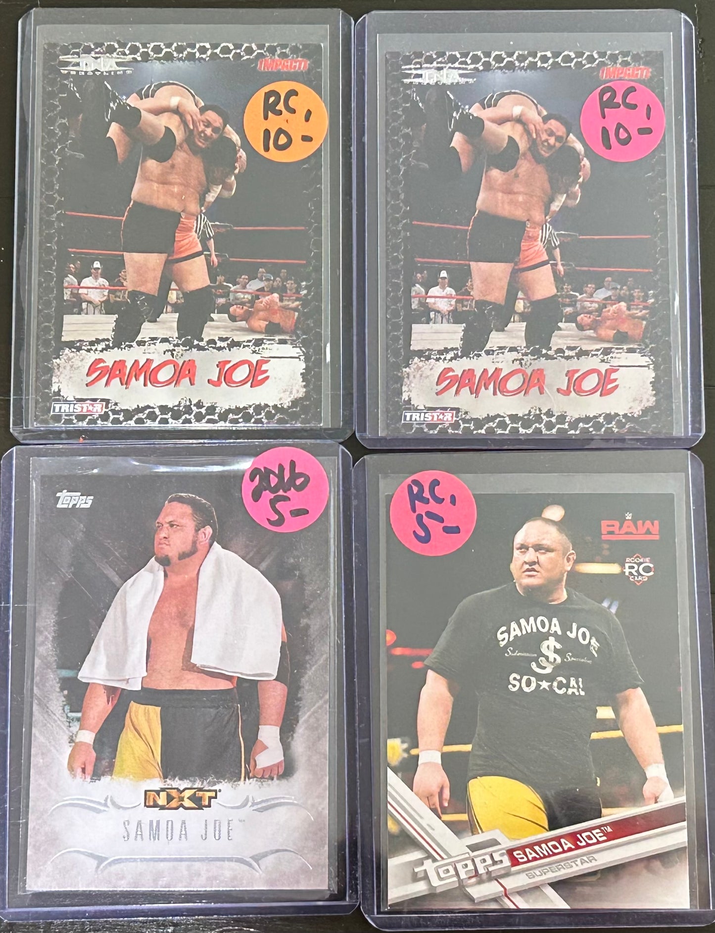 Samoa Joe Rookie Card Lot (4 Cards in lot)