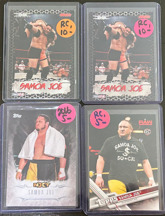 Samoa Joe Rookie Card Lot (4 Cards in lot)