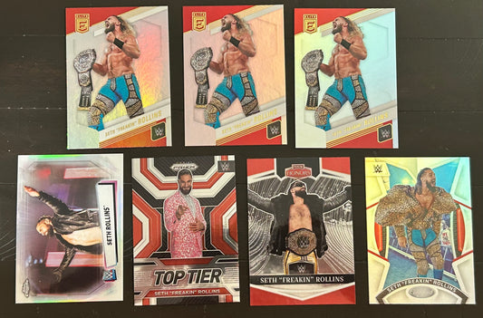 Seth Rollins WWE Card Lot (7 cards, Refractor)