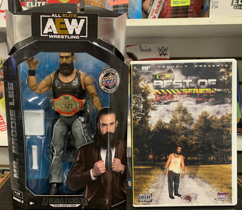 Brodie Lee Package (AEW Action Figure & Best of Brodie Lee DVD)