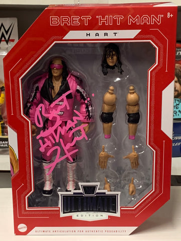 Bret “The Hitman” Hart SIGNED WWE Ultimate Edition Action Figure (Comes w/COA)