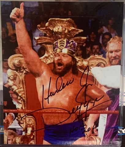 “Hacksaw” Jim Duggan Signed 8x10 Color Photo (Comes w/COA)