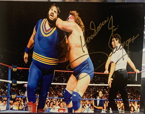 “Hacksaw” Jim Duggan Signed 8x10 Color Photo (Comes w/COA)