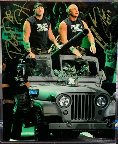 New Age Outlaws (Road Dogg & Billy Gunn) Signed 8x10 Color Photo (Comes w/COA)