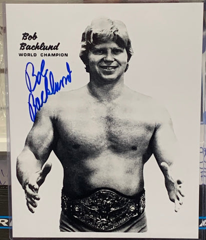 Bob Backlund Signed 8x10 Classic Photo (Comes w/COA)