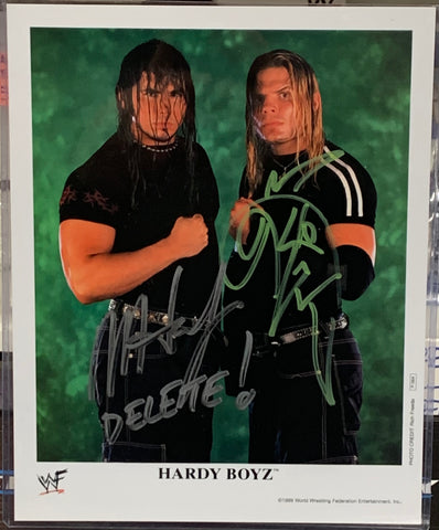 The Hardy Boyz Signed 8x10 Color Photo (Comes w/COA)