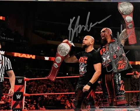 Luke Gallows & Karl Anderson Signed 8x10 Color Photo (Comes w/COA)