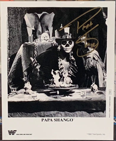 Papa Shango Signed WWE 8x10 Classic Photo (Comes w/COA)