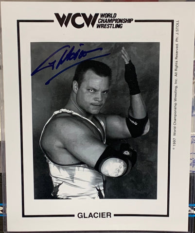 Glacier Signed WCW 8x10 Classic Photo (Comes w/COA)