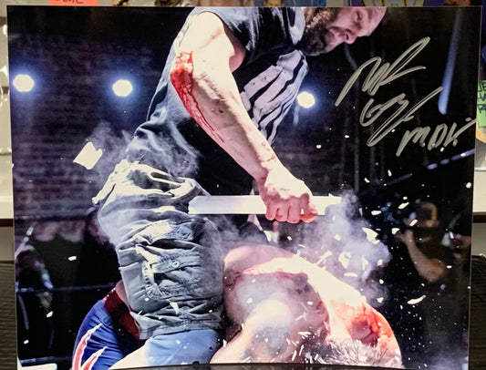 Nick Gage Signed 8x10 Color Photo (Comes w/COA)