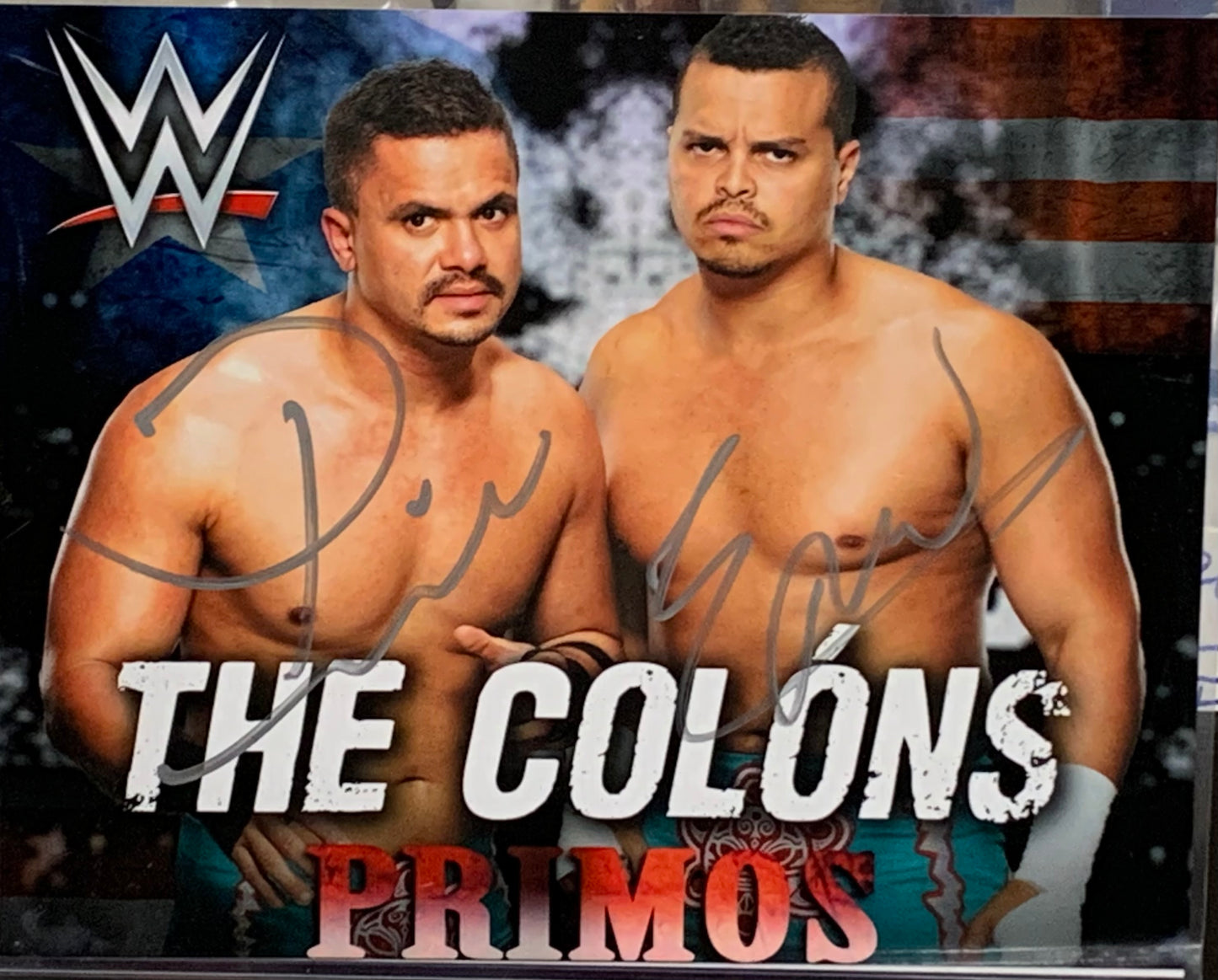 Primo & Epico WWE Dual Signed 8x10 Color Photo (Comes w/COA)