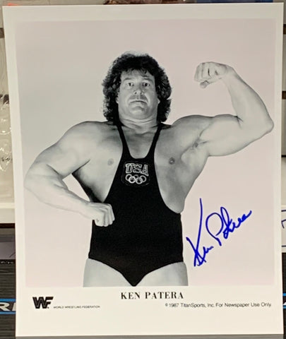 Ken patera WWE Signed 8x10 Color Photo (Comes w/COQ)