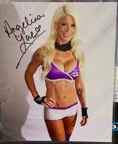 Angelina Love Signed 8 x10 Color Photo (Comes w/COA)