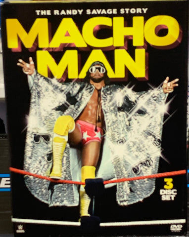 WWE DVD(3-Disc Set) Macho Man, The Randy Savage Story” (Steamboat, Hogan, Piper, HBK & much more)