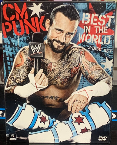 CM Punk DVD (3-Disc Set” Best in the World” (Jericho, Daniel Bryan, Jeff Hardy & so much more)