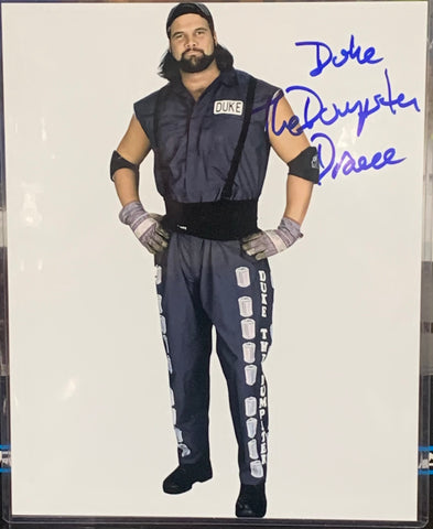 Duke “The Dumpster” Dorse WWE Signed 8x10 Color Photo (Comes w/COA)