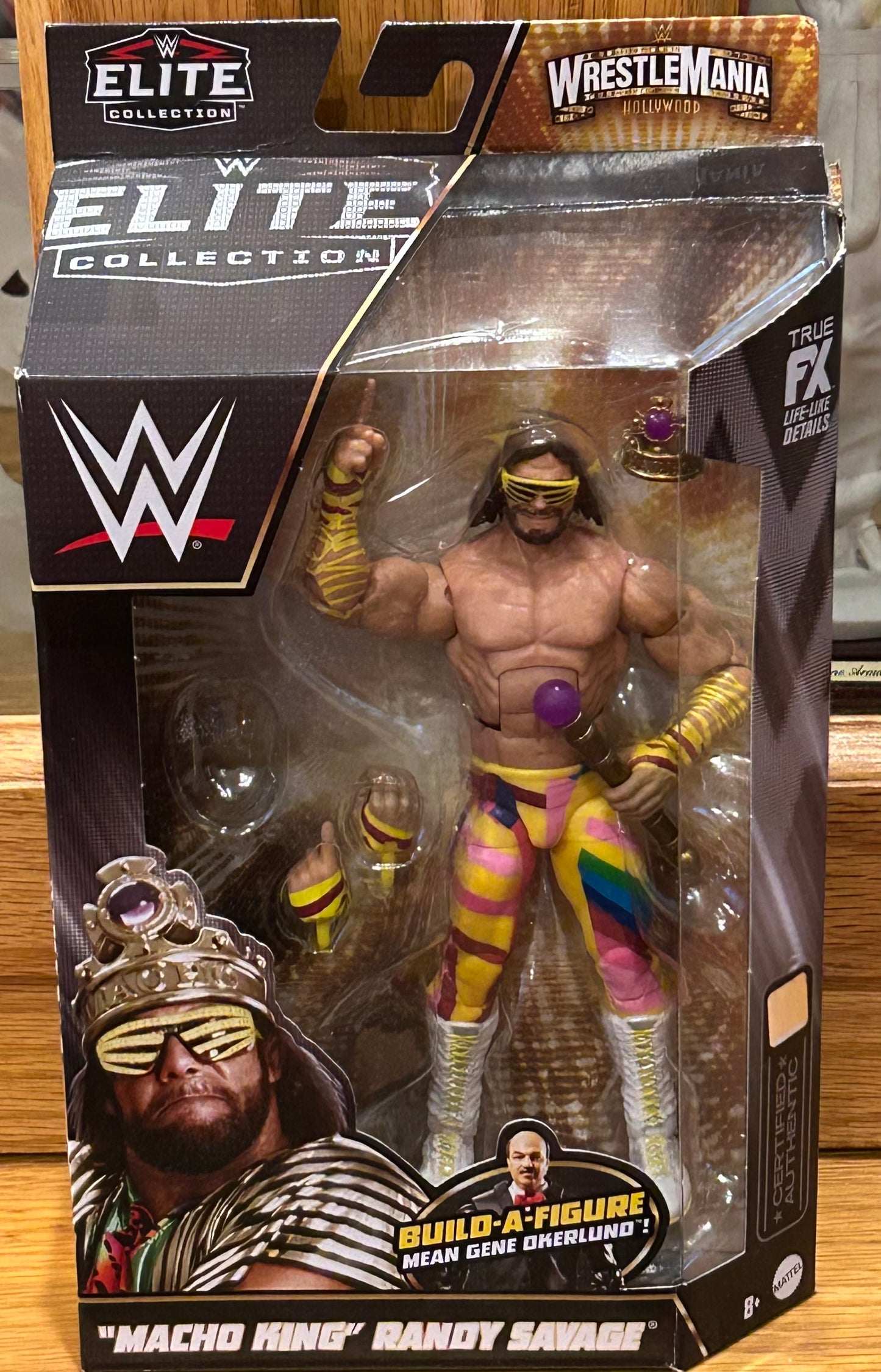 Macho King Randy Savage WWE Wrestlemania Elite Action Figure (Opened, No Mean Gene BAF)