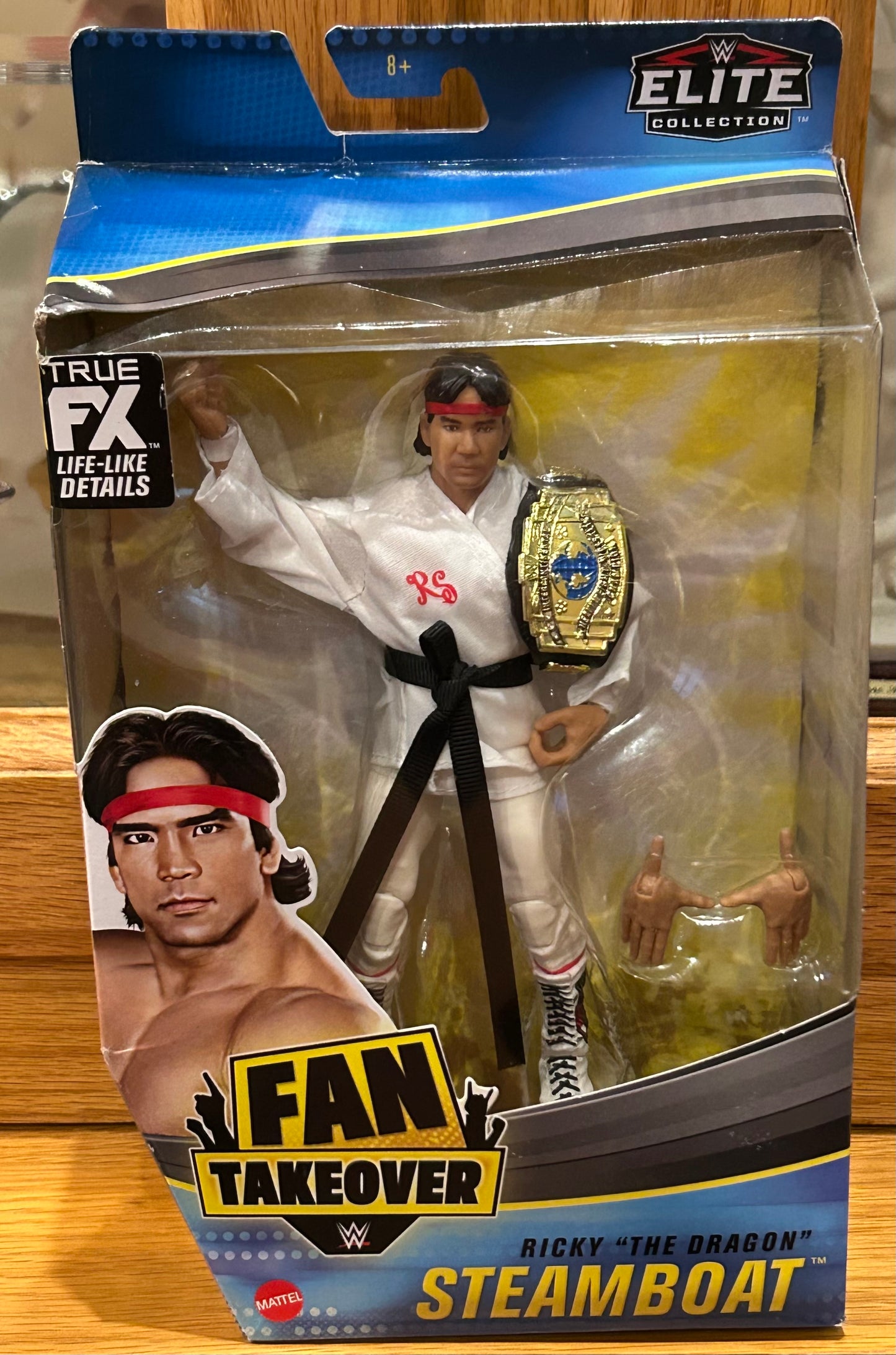Ricky “The Dragon” Steamboat WWE Mattel Elite Fan Takeover Action Figure (Sealed, Never Opened)