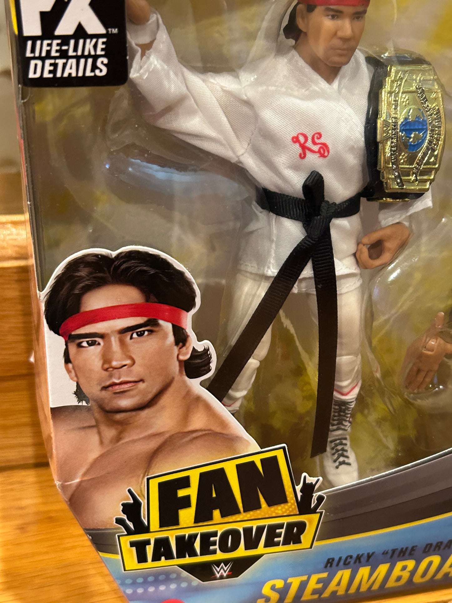 Ricky “The Dragon” Steamboat WWE Mattel Elite Fan Takeover Action Figure (Sealed, Never Opened)